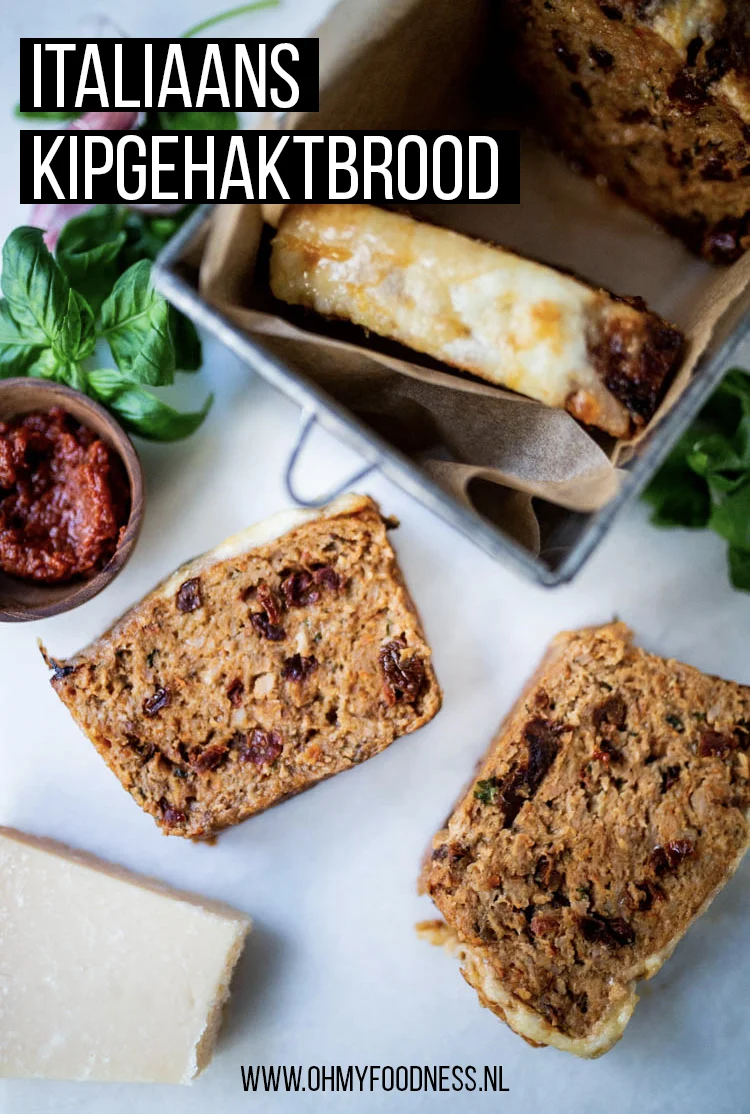 Italiaans kipgehaktbrood 2 Italiaans KipGehaktbrood Pinterest
