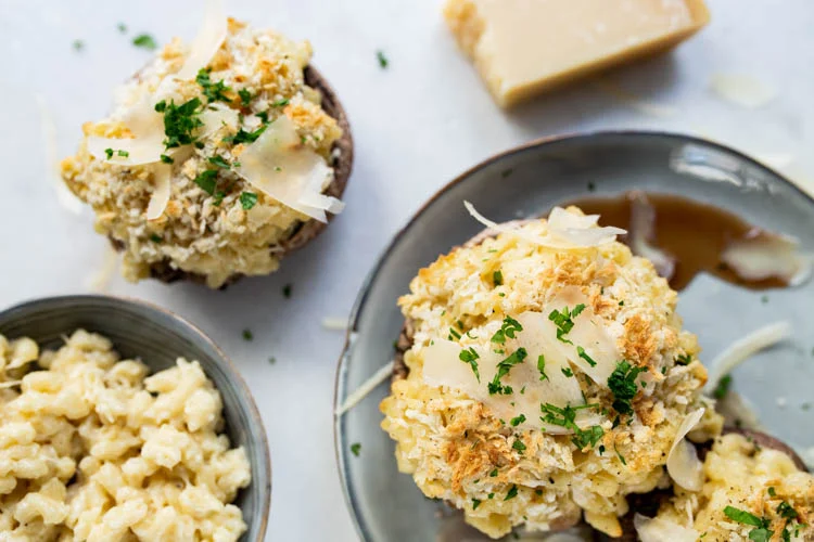 Mac&cheese portobello's 5 MacCheesePortobellos FI