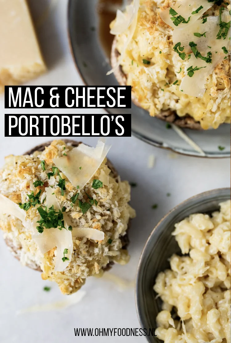 Mac&cheese portobello's 2 MacCheesePortobellos Pinterest