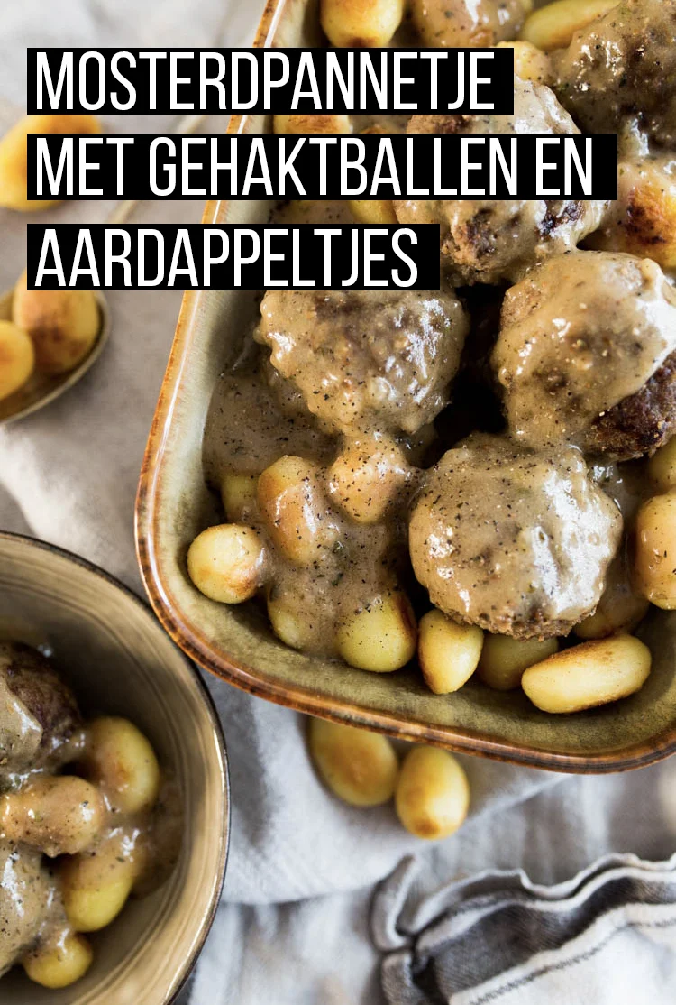 Mosterdpannetje met gehaktballen en aardappeltjes 2 MosterdpannetjeGehaktballenAardappeltjes Pinterest