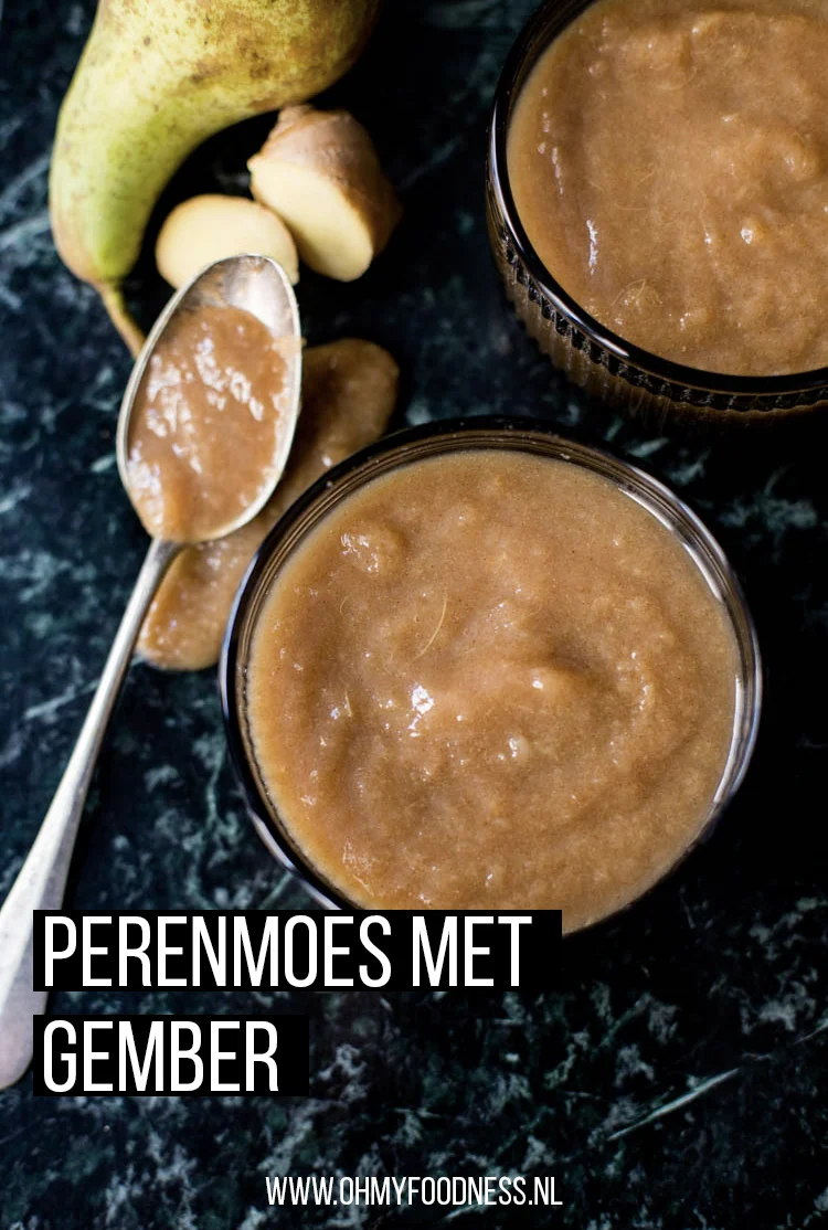 Perenmoes met gember 2 Perenmoes met Gember Pinterest