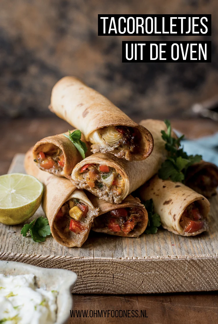 Fastfood Friday: Tacorolletjes uit de oven 3 Tacorolletjes uit de oven