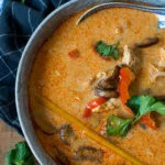 Pittige Thaise pindasoep