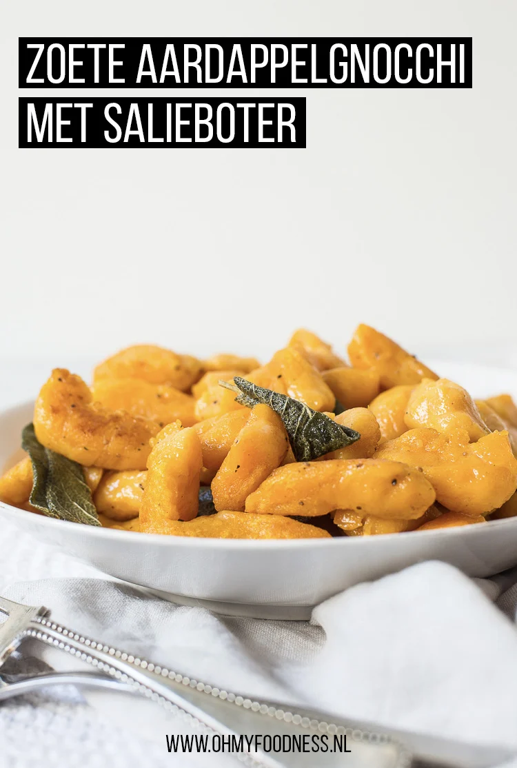 Zoete aardappel gnocchi met salieboter 3 Zoete aardappelgnocchi met salieboter