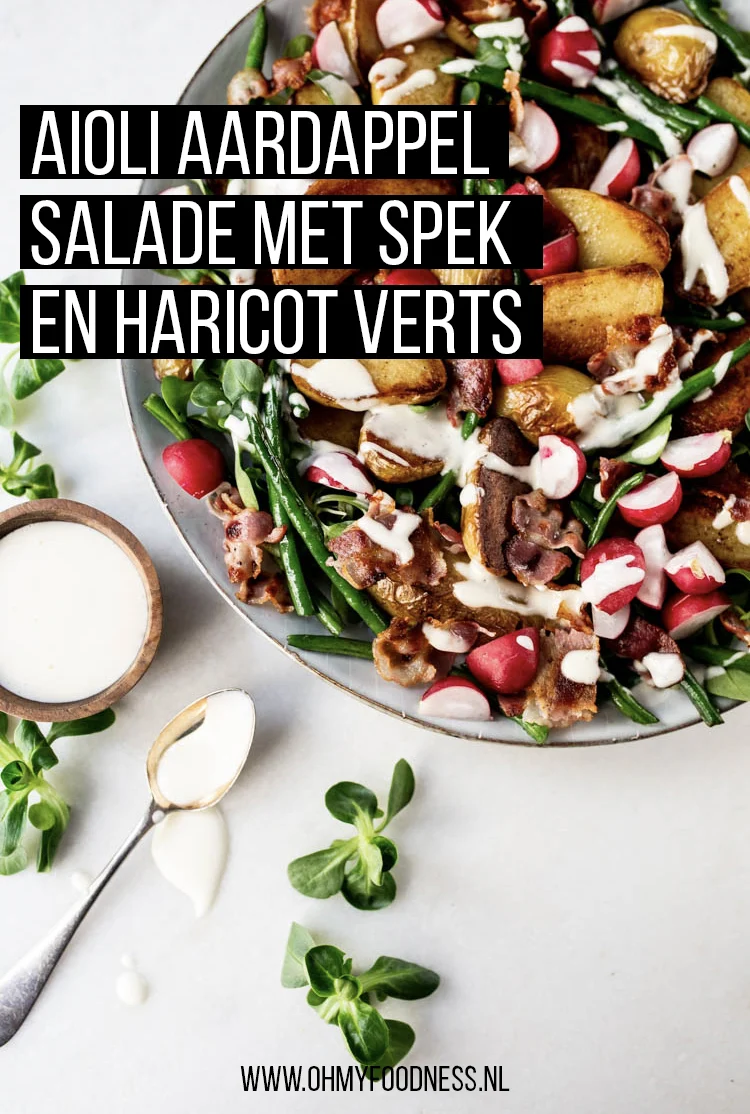 Aioli aardappelsalade met spek en haricot verts 3 AardappelAioliSaladeSpekHaricotVerts Pinterest