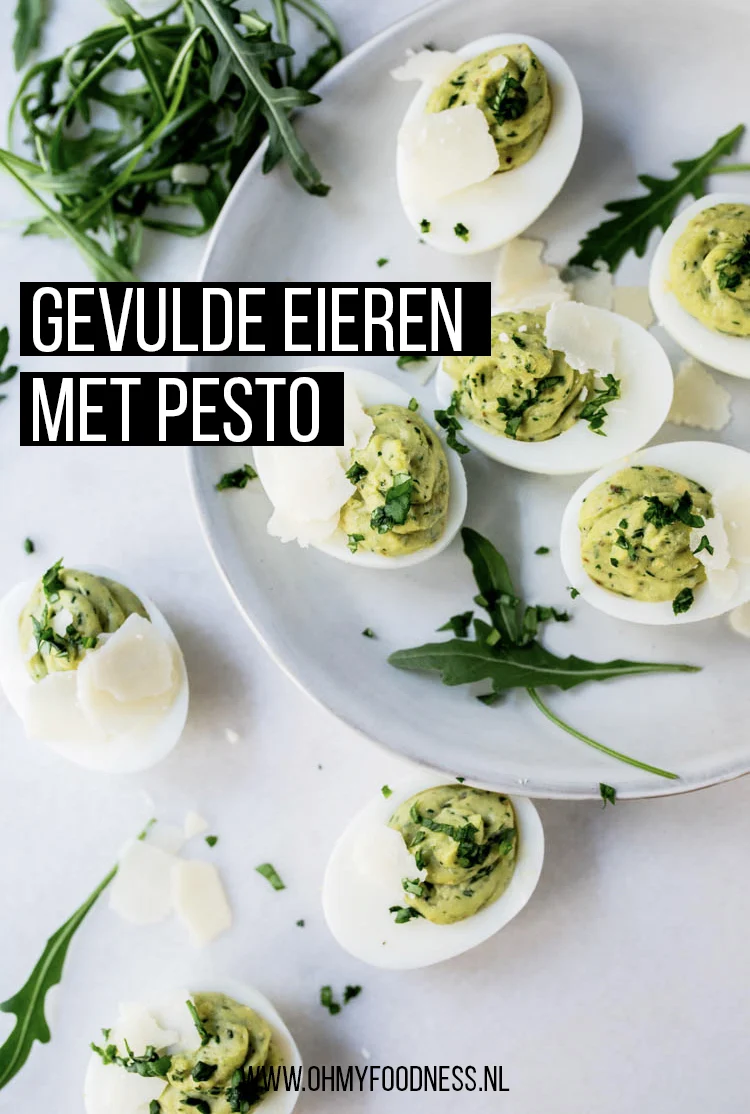 Gevulde eieren met pesto 3 PASEN GevuldeEierenmetPesto Pinterest