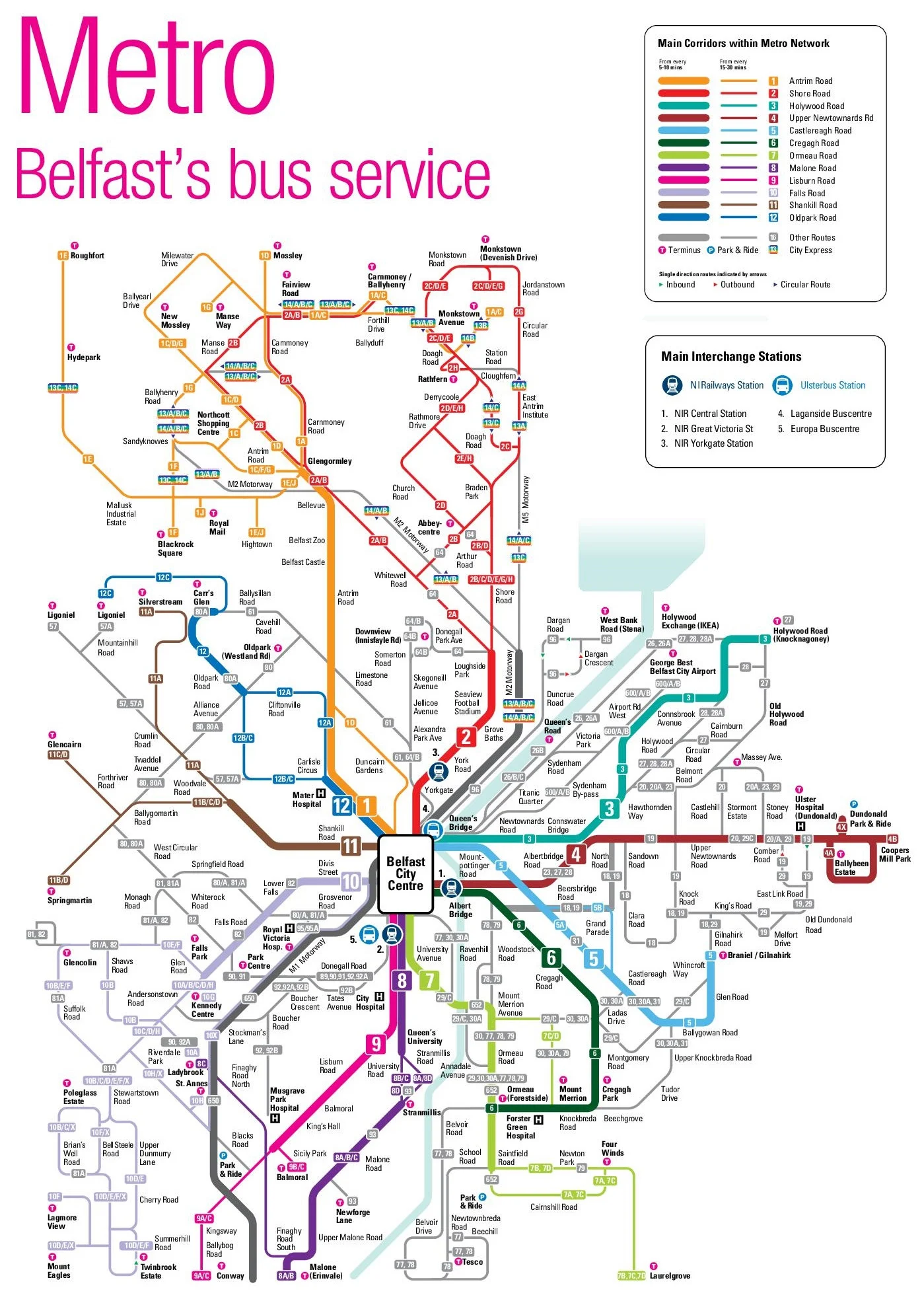 CITY GUIDE BELFAST - TO KNOW 1 belfast metrokaart