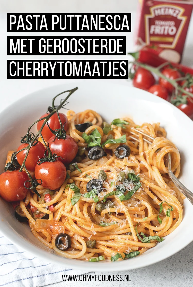 Pasta puttanesca met geroosterde cherrytomaatjes 4 pasta puttanesca met geroosterde cherrytomaatjes pinterest