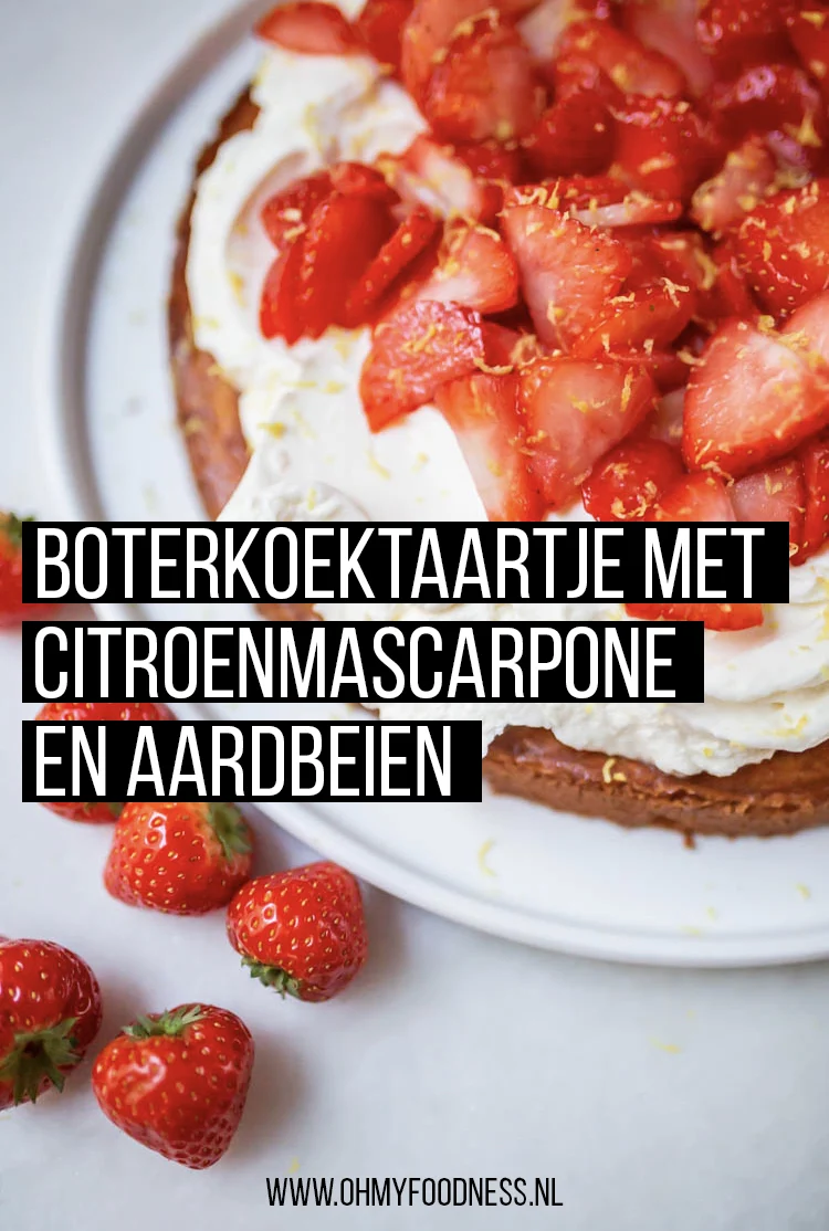 Fastfood Friday: Boterkoektaartje met citroenmascarpone en aardbeien 3 BoterkoektaartjeAardbeien Pinterest