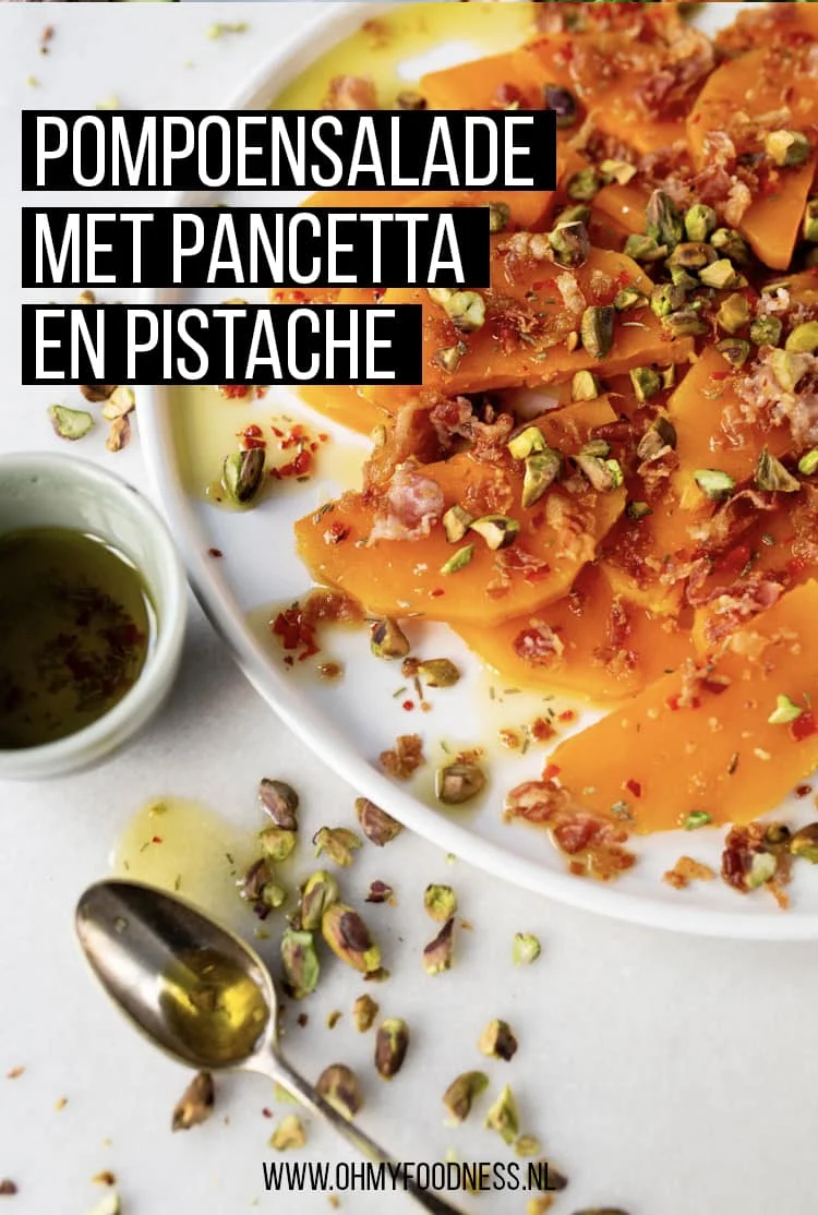Pompoensalade met Pancetta en Pistache 3 PompoensaladePanchettaPistache Pinterest