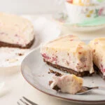 No bake lemoncurd & frambozencheesecake