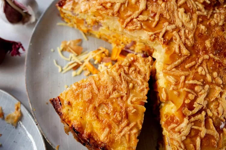 Filodeegtaart met Zoete Aardappel en Oude Kaas 2 FilodeegtaartZoeteAardappelKaas FI