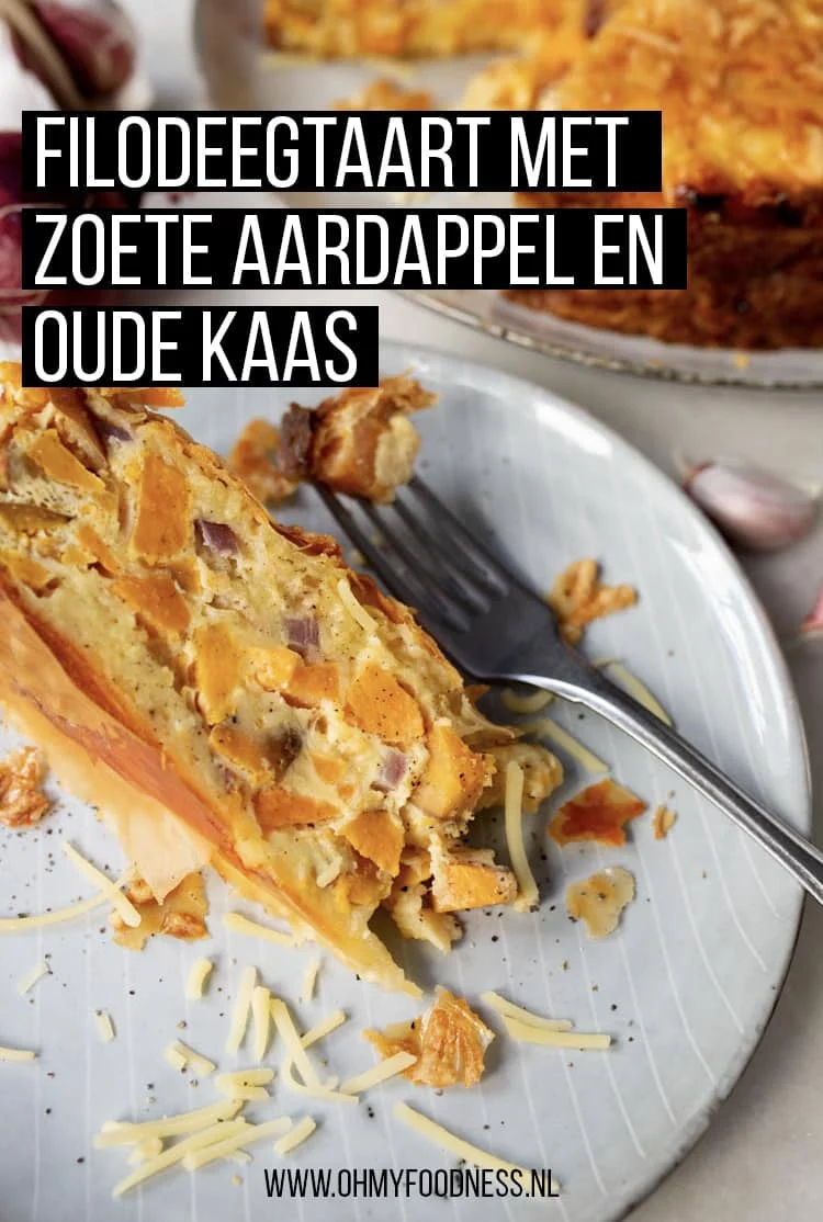 Filodeegtaart met Zoete Aardappel en Oude Kaas 3 FilodeegtaartZoeteAardappelKaas Pinterest