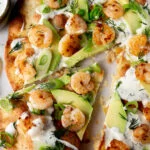 koude pizza met garnalen