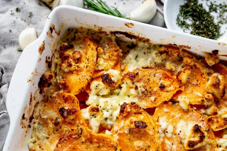 Zoete Aardappel Gratin met Feta en Rozemarijn 11 ZoeteAardapelGratin FI
