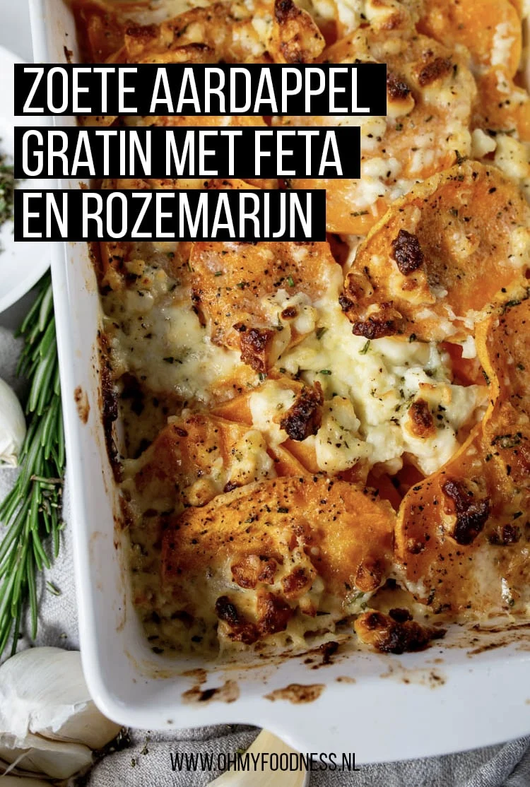 Zoete Aardappel Gratin met Feta en Rozemarijn 3 ZoeteAardapelGratin Pinterest