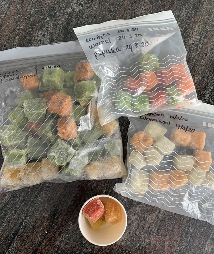 Beginnen met hapjes: Cody's culinaire opvoeding 4 - 6 maanden 2 Foodpreppen baby