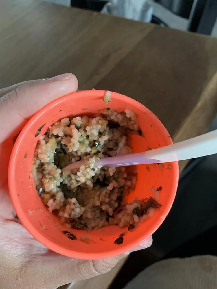 Beginnen met hapjes: Cody's culinaire opvoeding 4 - 6 maanden 4 pasta babyhapje