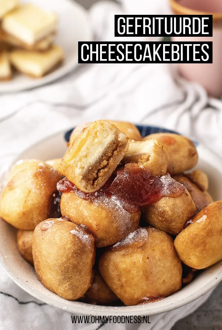 Fastfood Friday: Gefrituurde cheesecakebites 5 Gefrituurde cheesecakebites