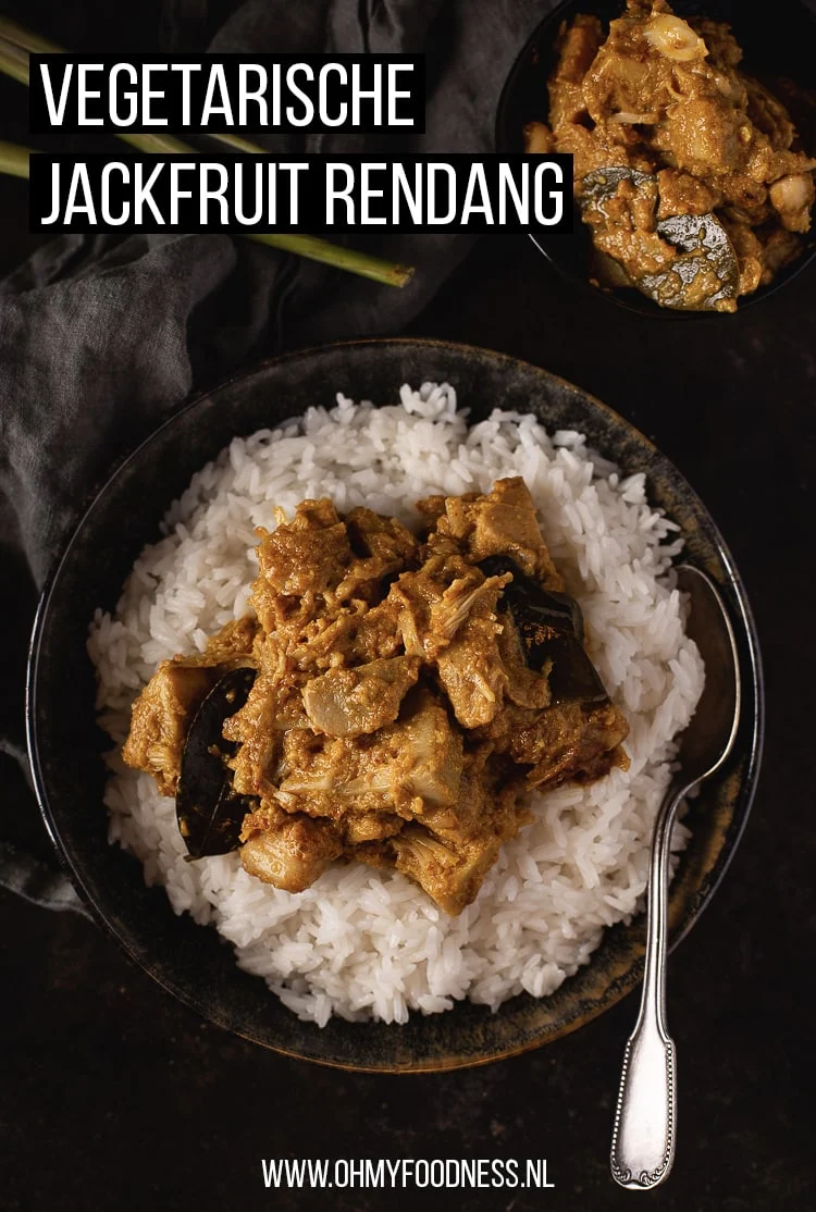 Vegan Rendang Jackfruit 3 Vegetarische rendang van jackfruit