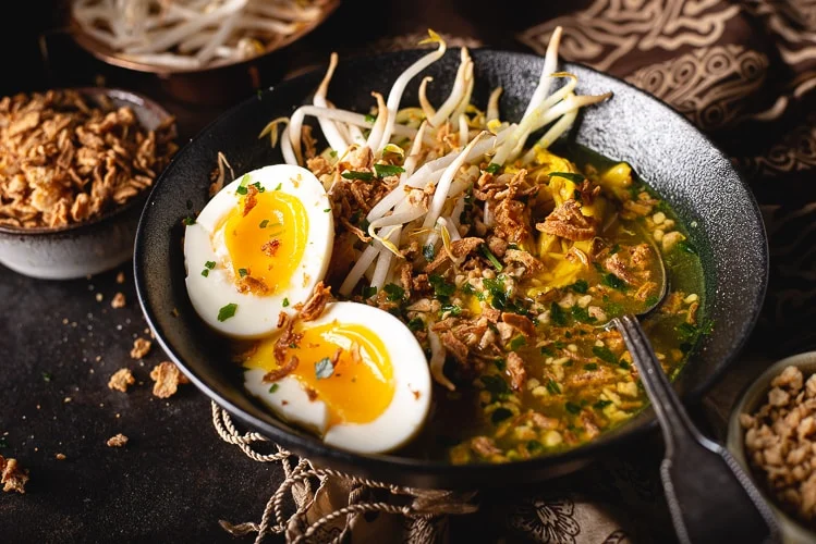 Soto Ayam (Indonesische kippensoep) 3 Soto Ayam