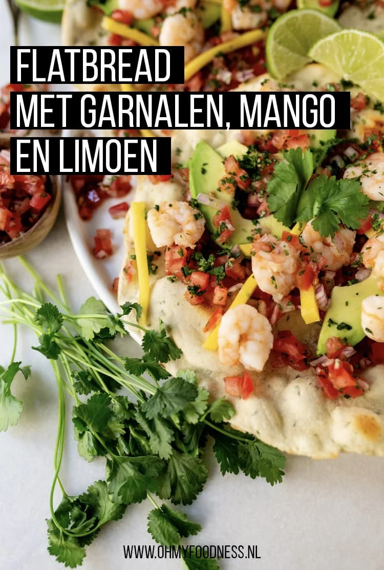 Flatbread met Garnalen, Mango en Limoen 3 Flatbread met Garnalen Mango en Limoen Pinterest