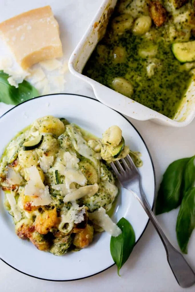 Gnocchi ovenschotel met mozzarella en pesto 1 Gnocchi ovenschotel met mozzarella en pesto