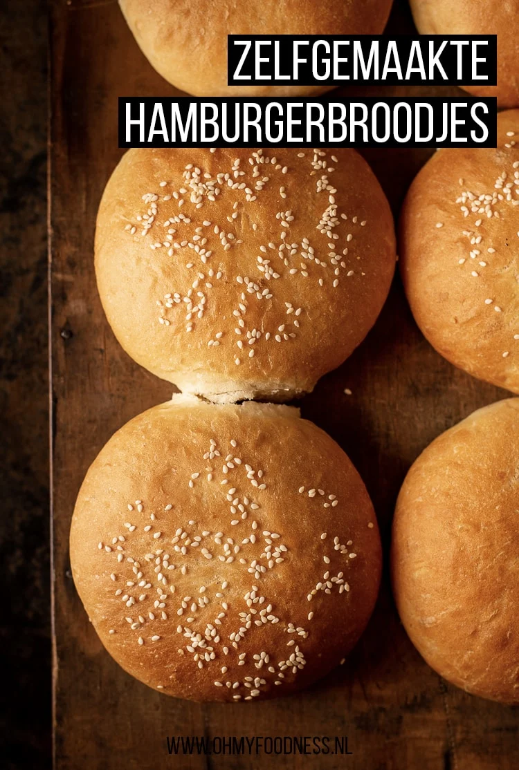 Zelfgemaakte hamburgerbroodjes 4 Zelfgemaakte hamburgerbroodjes