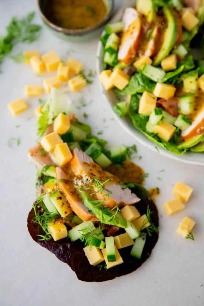 Slabootjes met Bacon, Gerookte Kip en Honing Mosterd 13 Slabootjes met bacon, kaas en honing-mosterd