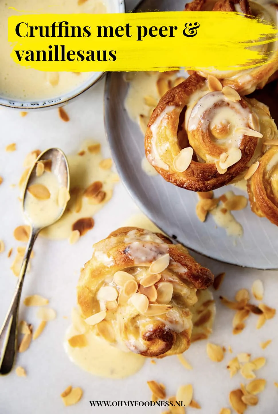 Cruffins met Peer en Vanillesaus 3 Cruffins met Peer en Vanillesaus Pinterest