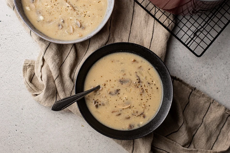 Basisrecept: dikke champignonsoep 2 basisrecept dikke champignonsoep