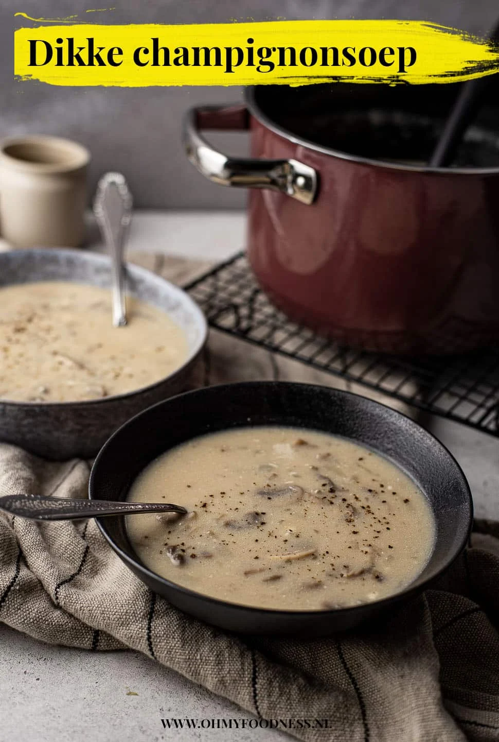 Basisrecept: dikke champignonsoep 3 basisrecept dikke champignonsoep