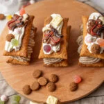 Sinterklaas tompoucen met speculaasroom