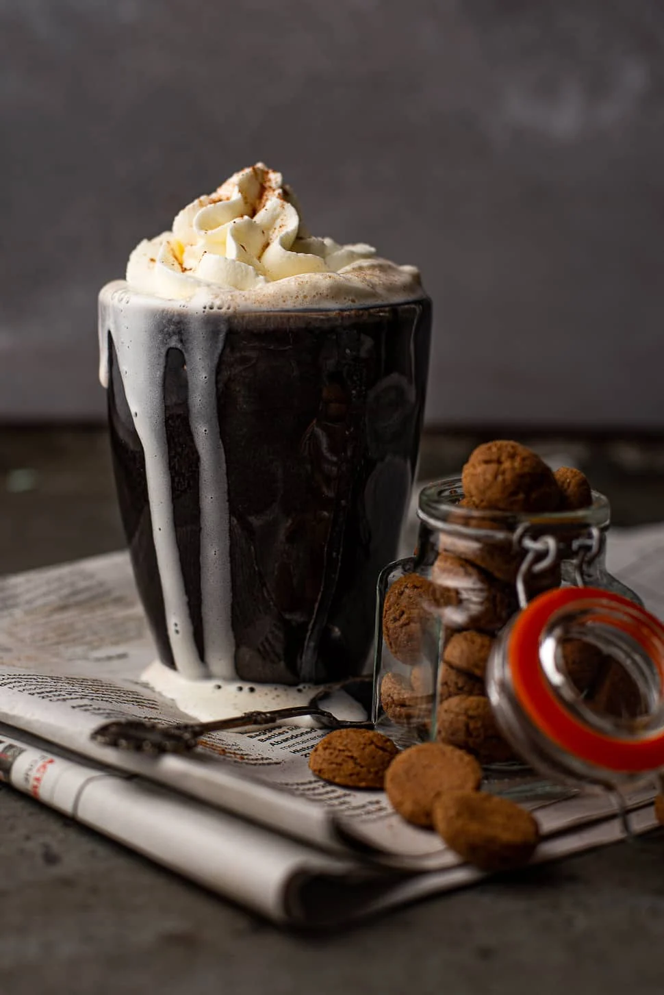 Witte chocolademelk met pumpkin spice