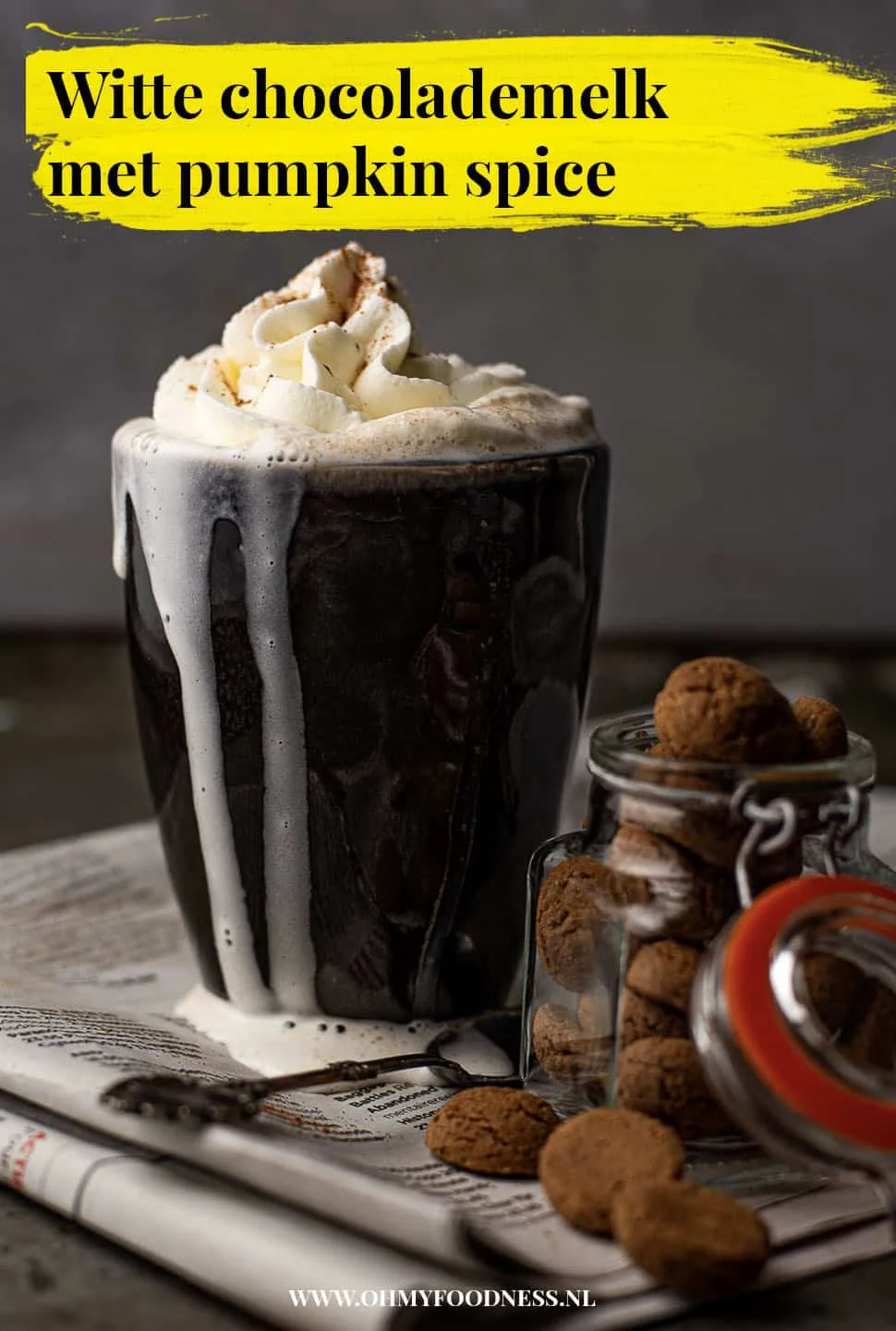 Fastfood Friday: Witte chocolademelk met pumpkin spice 3 Witte chocolademelk met pumpkin spice