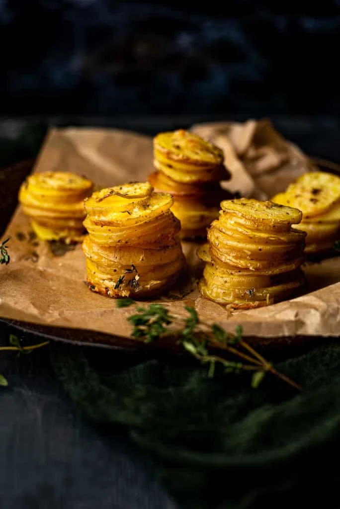 Aardappeltorentjes met knoflook & Parmezaan 11 Aardappeltorentjes met knoflook & parmezaan