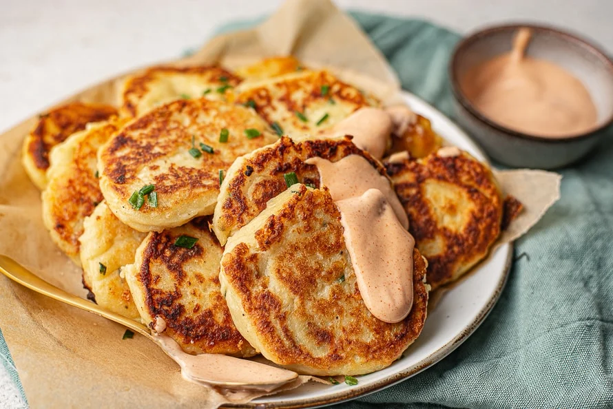 Leftover aardappelpannenkoekjes 2 Leftover aardappelpannenkoekjes