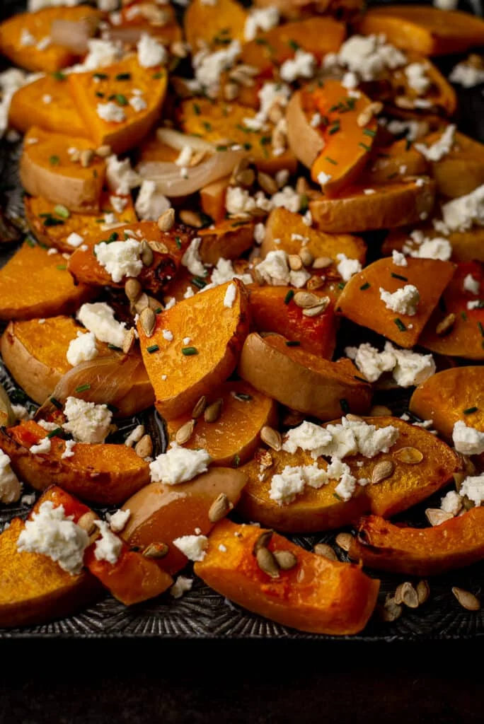 Gegrilde pompoen met ahornsiroop en feta 20 Gegrilde pompoen met ahornsiroop