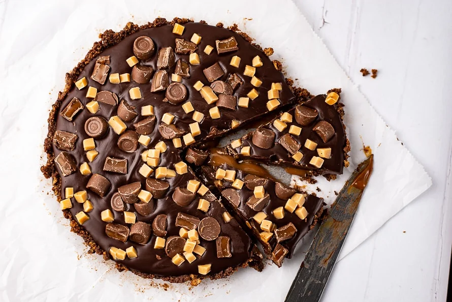 Super simpele no bake Rolo taart 2 No bake Rolo taart