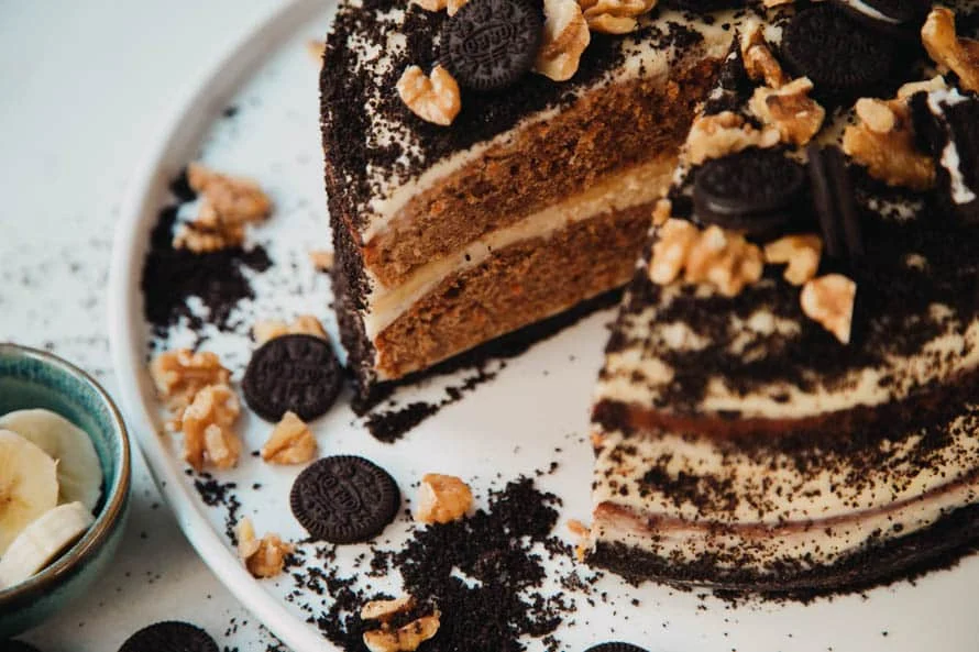 Fastfood Friday: Carrot Cake met Oreo en Banaan 2 Carrot Cake met Oreo en Banaan FI