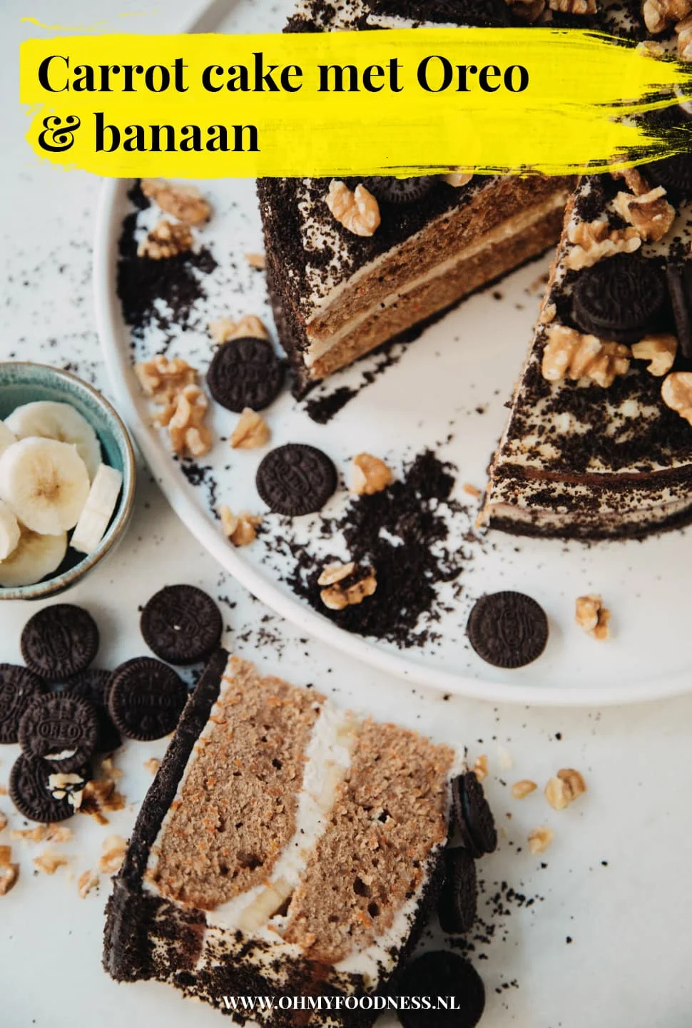 Fastfood Friday: Carrot Cake met Oreo en Banaan 3 Carrot Cake met Oreo en Banaan Pinterest