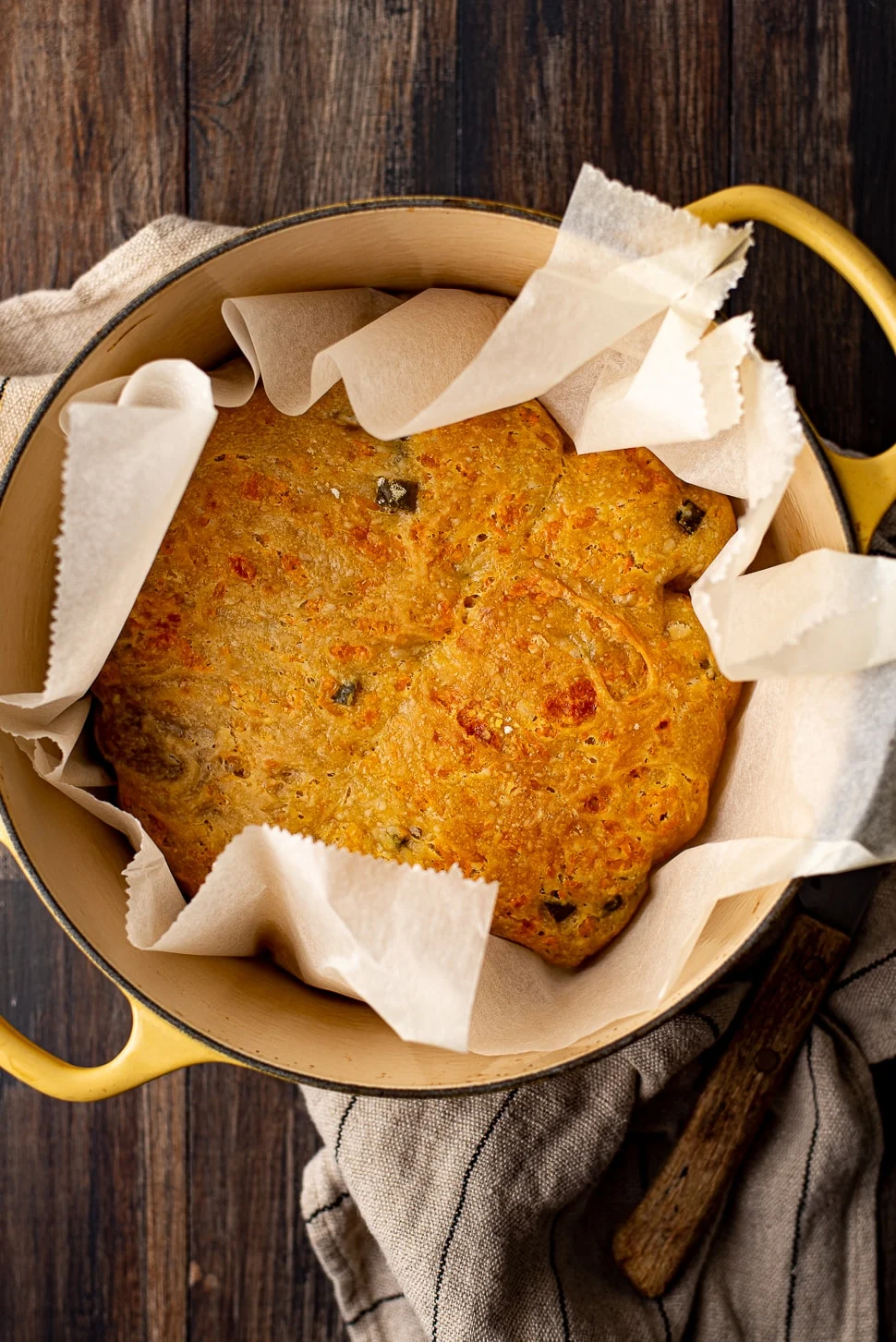 Fastfood Friday: No knead jalapeño-cheddarbrood 1 No knead jalapeno-cheddarbrood