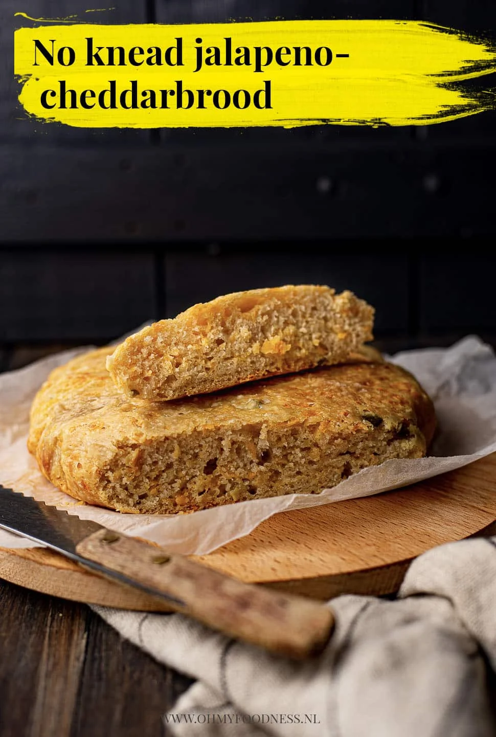 Fastfood Friday: No knead jalapeño-cheddarbrood 4 No knead jalapeno-cheddarbrood