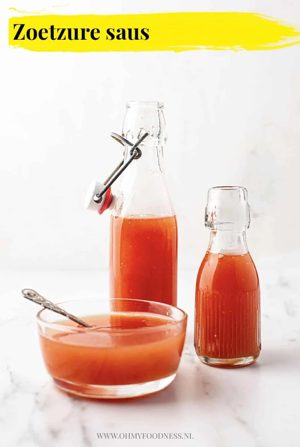 Zelfgemaakte zoetzure saus 3 zoetzure saus