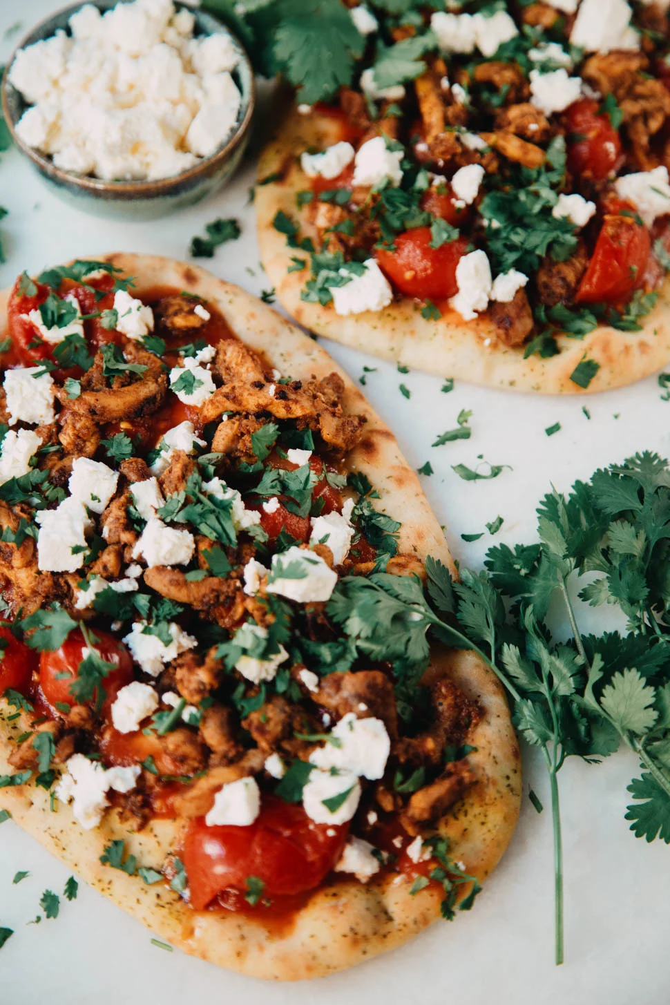 Naanpizza met Kip Tandoori 1 NaanpizzaKipTomaatWitteKaas ST