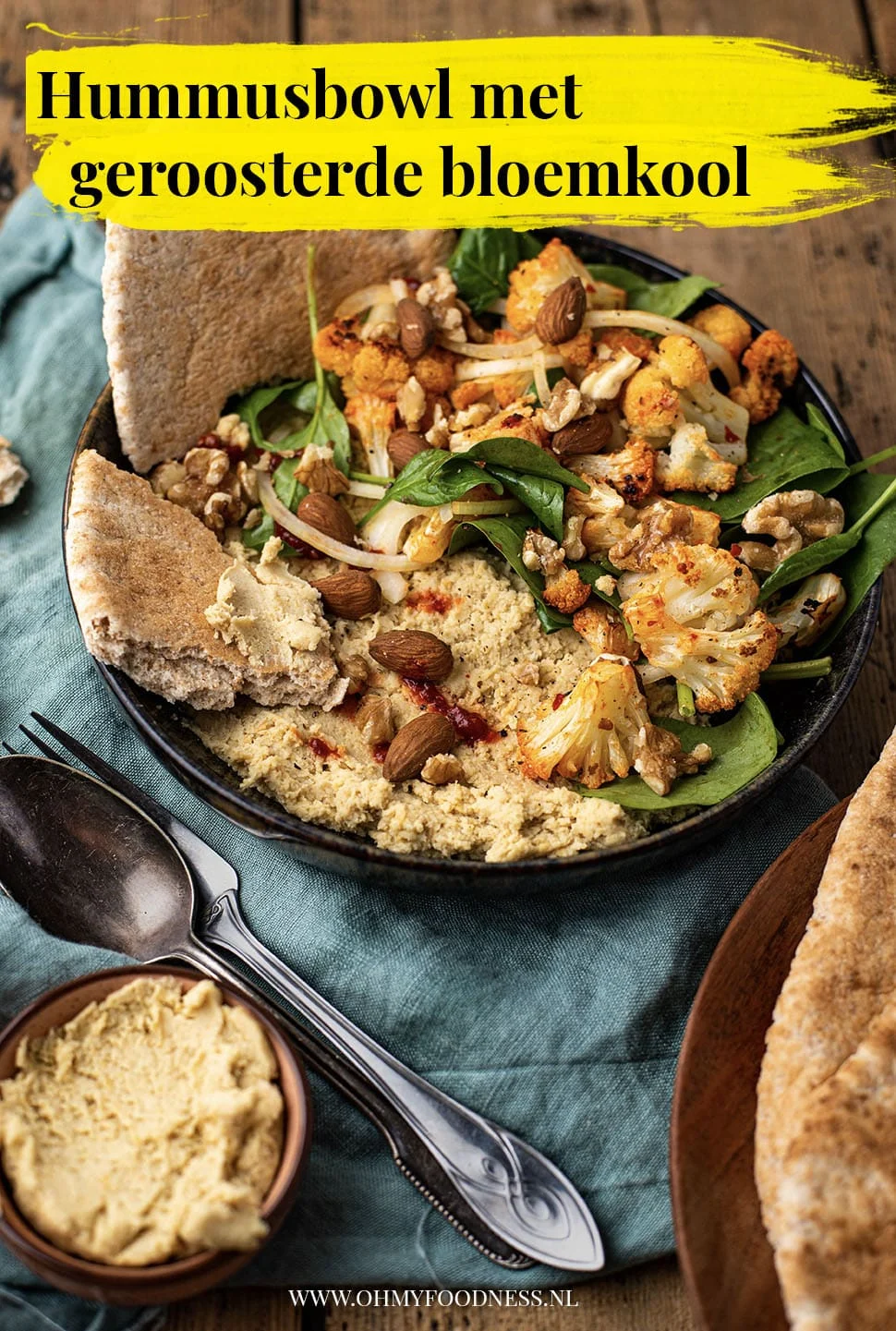 Hummus bowl met geroosterde bloemkool 3 Hummus bowl met geroosterde bloemkool