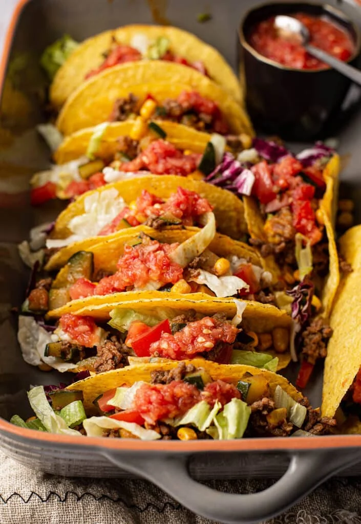 Zonder pakje: Mexicaanse taco's 19 Mexicaanse taco's zonder pakje