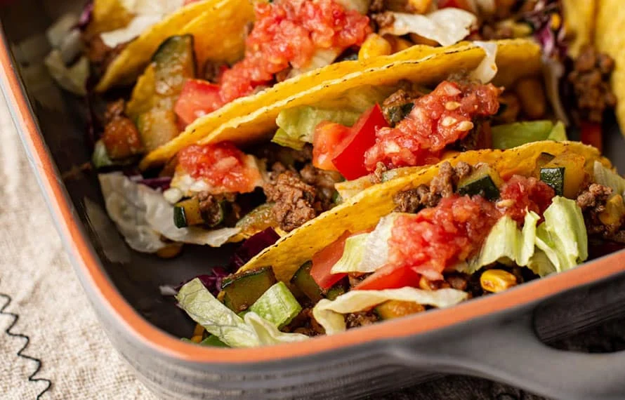 Zonder pakje: Mexicaanse taco's 3 Mexicaanse taco's zonder pakje