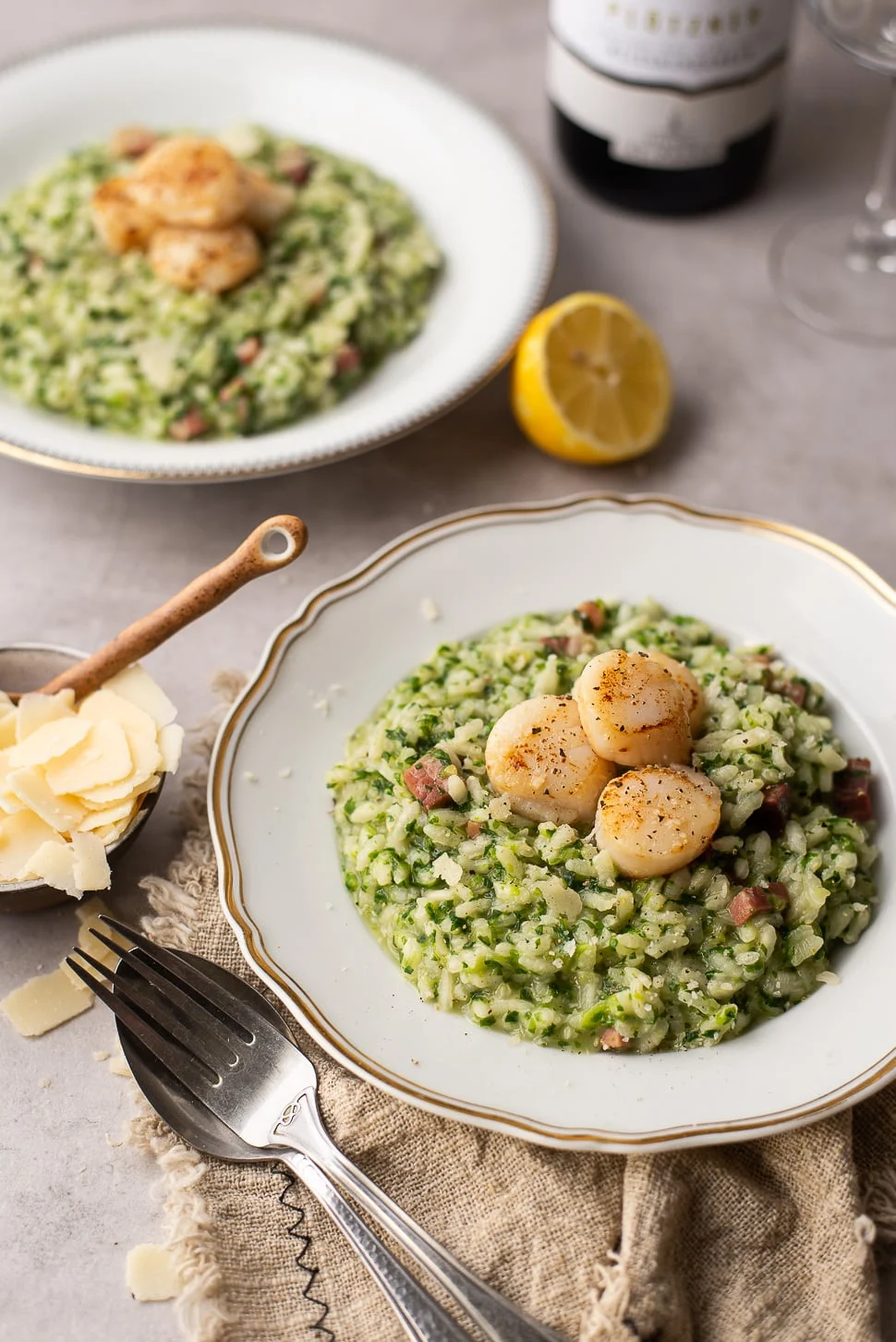 Themadiner: Drie-gangen Zuid-Tirol 3 Sla-risotto met coquilles