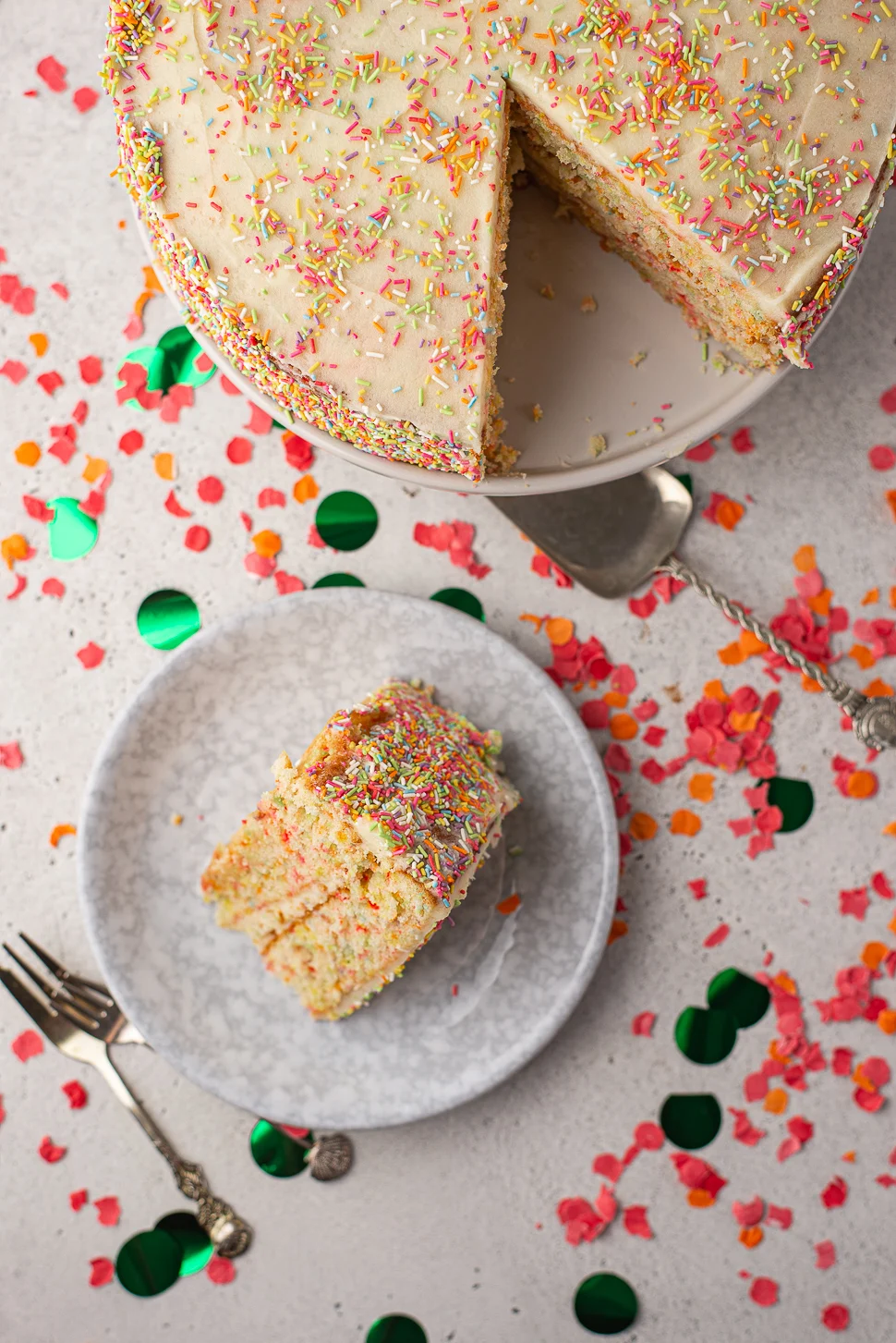 Birthday (confetti) Cake 1 Birthday confetti cake